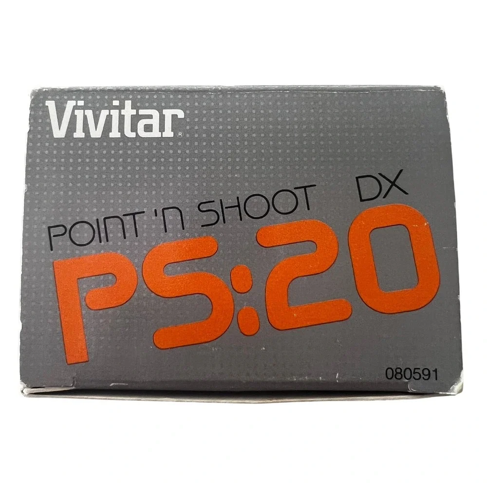 Vivitar PS20 Point and Shoot 35mm‎ Film Camera with Strap and Original Box